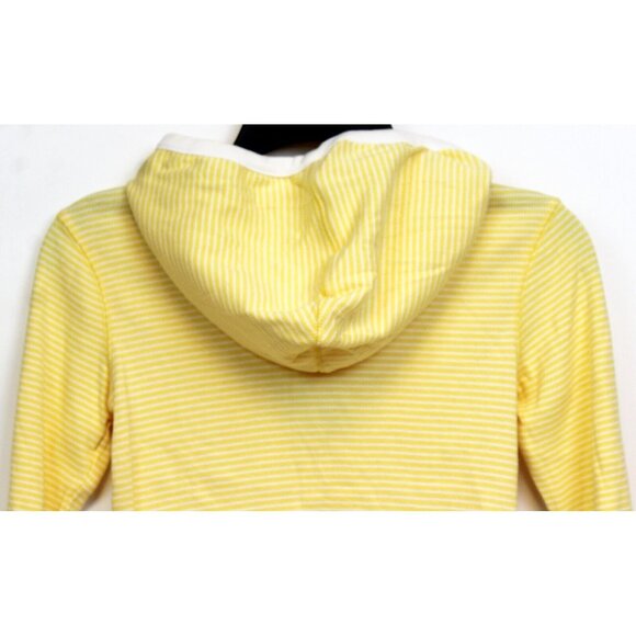 NEW 2006/05 Gymboree Prep Henley 7 Spring Shirt Hoodie Yellow White Stripe Sprin - Picture 6 of 8